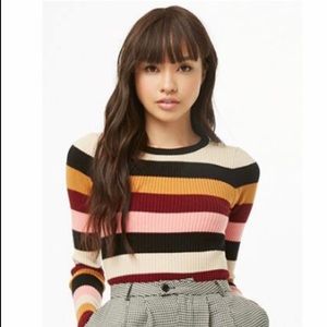 NWT Forever 21 Striped Long Sleeve Top